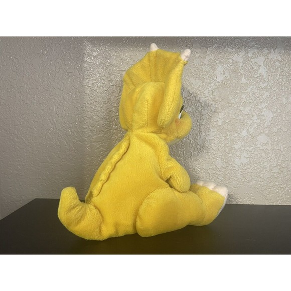 Vtg 1996 The Land Before Time Cera Yellow Dinosaur Plush Toy 9” Universal City - Picture 3 of 8